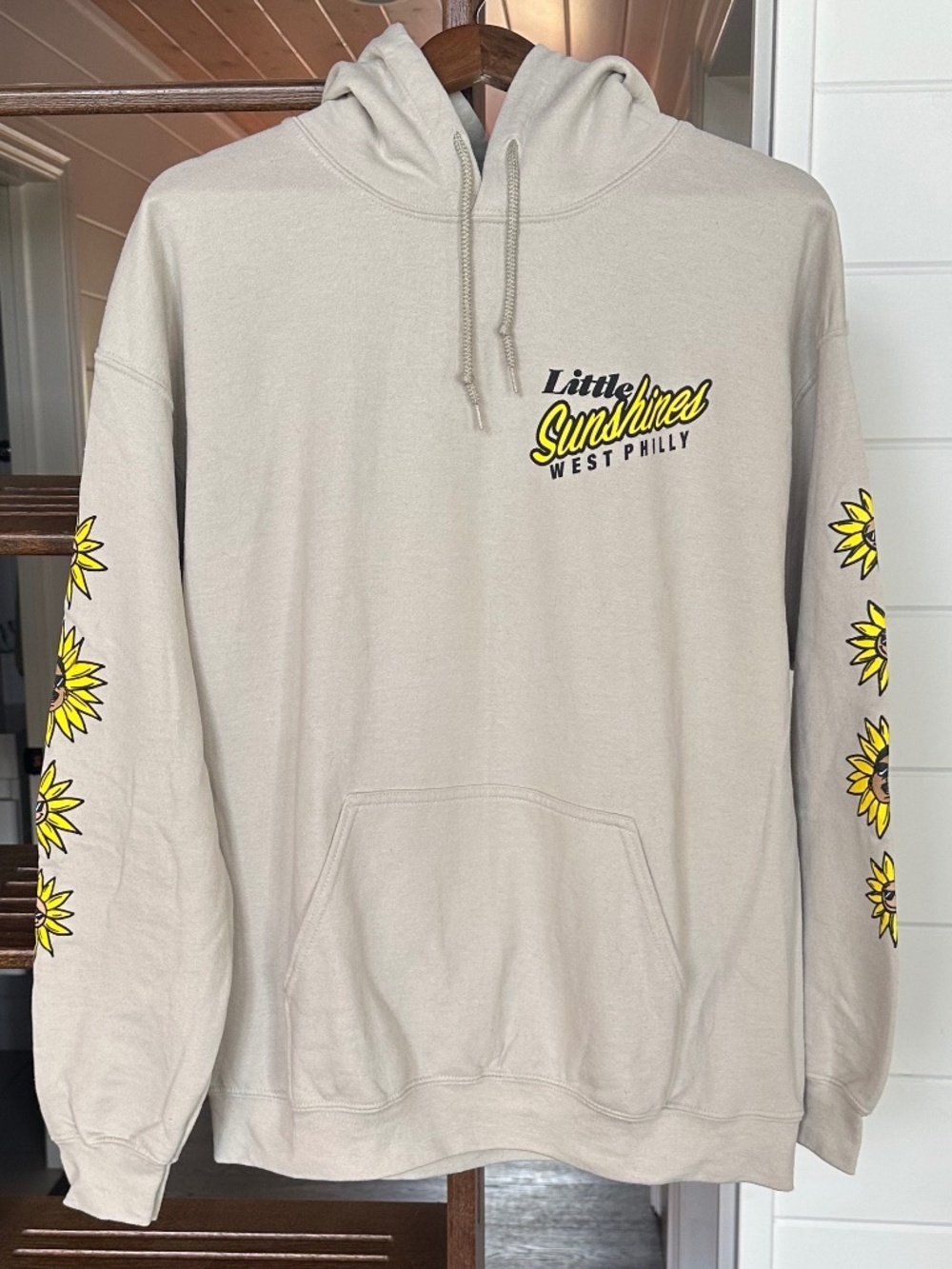 THE FRESH PRINCE - Little Sunshines Hoodie Sweatshirt In Beige - Size L